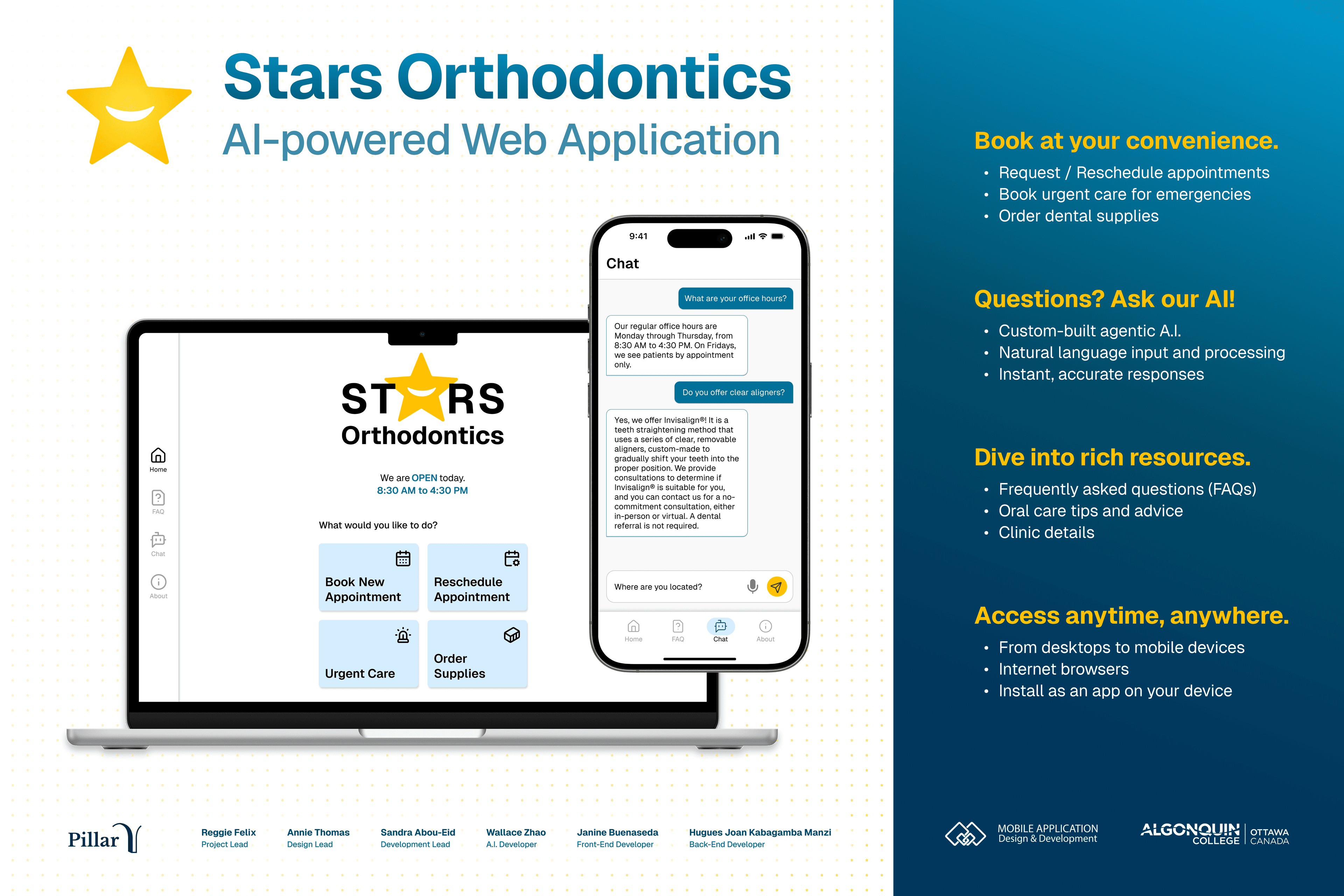 Stars Orthodontics PWA Poster